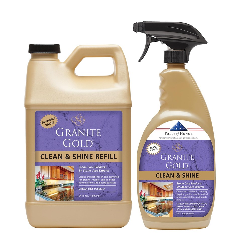 Granite Gold Clean Shine 88 Fl Oz Natural Stone Cleaner and Polish
