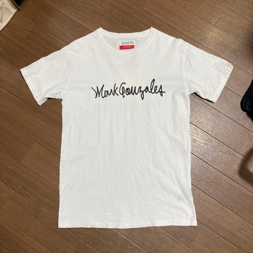 Mark Gonzales Logo T-Shirt M White Short Sleeve Used