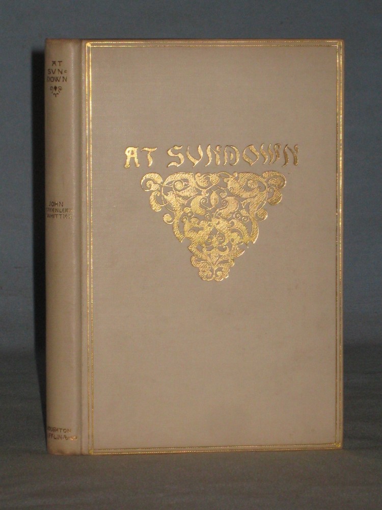 1892 Book At Sundown By John Greenleaf Whittier