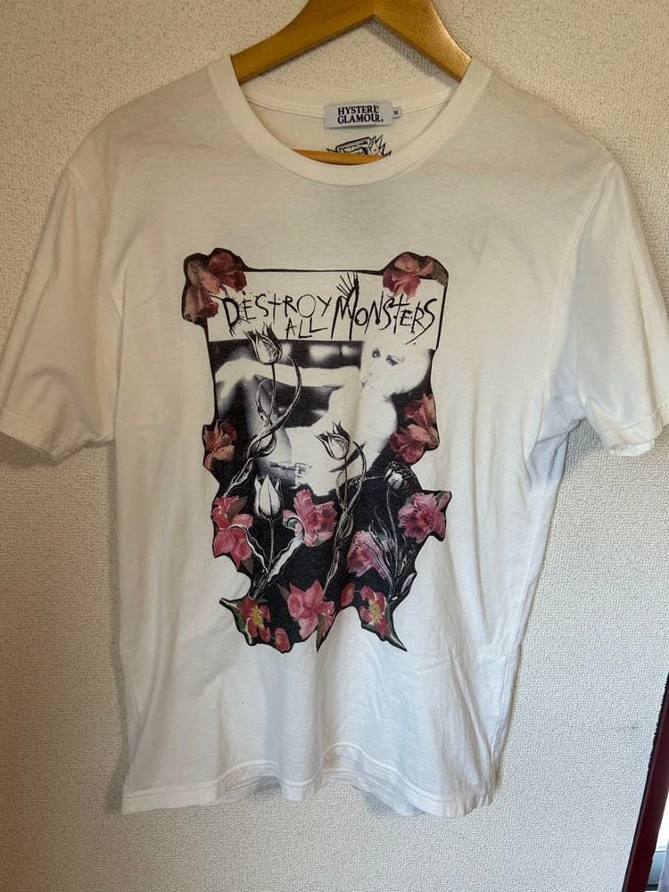 Hysteric Glamour x Destroy All Monsters Vintage T-Shirt M White Cotton