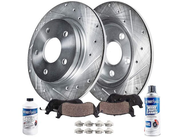 2007-2017 Jeep Compass Rear Brake Pad & Rotor Kit by Detroit Axle 88FRSC