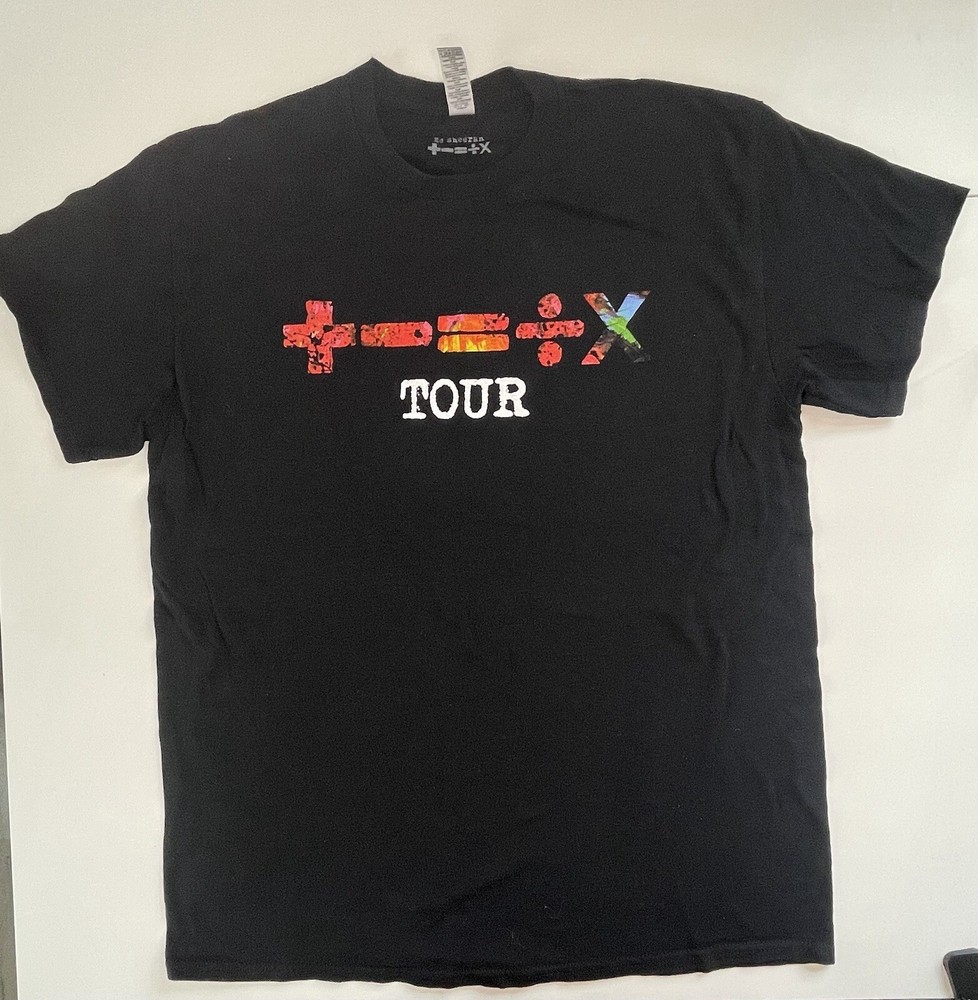 Ed Sheeran Perth Tour black t shirt Adult L