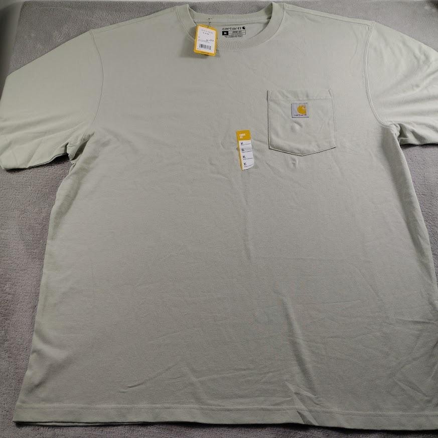 Carhartt Shirt Mens XL Green Loose Fit Heavyweight Pocket Short Sleeve K87-M