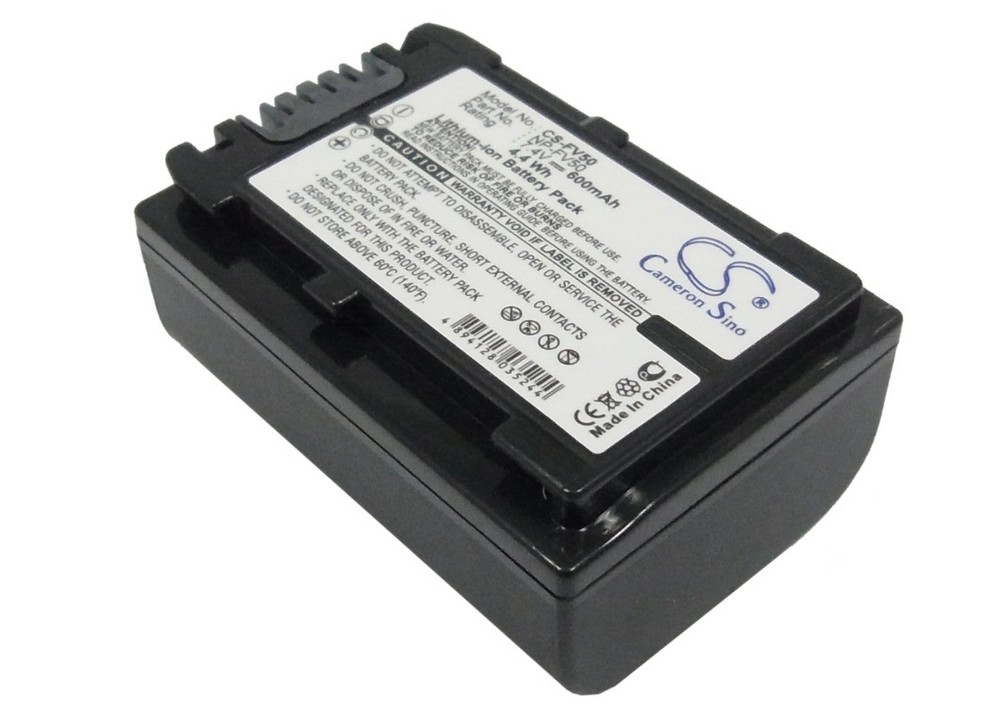 Battery for   DCR-SR220D,DCR-SR290E,HDR-CX360V,HDR-SR11,HDR-TG5,NP-FV50