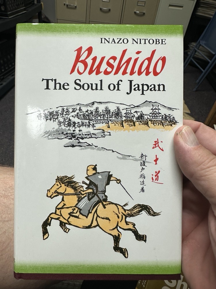 Bushido: The Soul of Japan by Inazo Nitobe. Samurai warrior code/philosophy ‘91