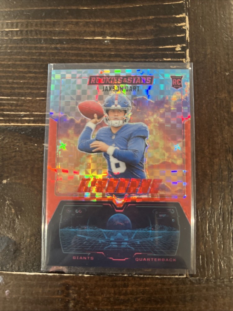 2025 Panini Rookies & Stars - Airborne Jaxson Dart #30 Red Plaid (RC)