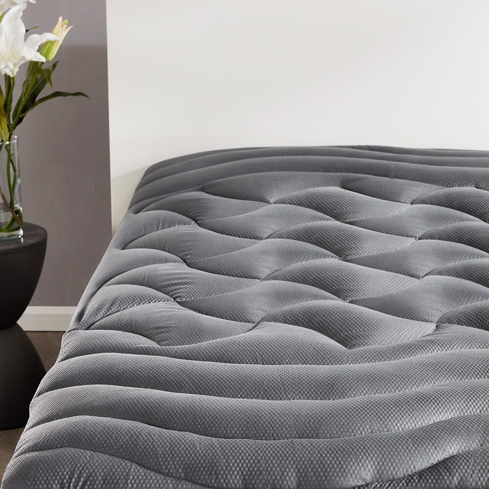 Cooling Queen Mattress Topper, Premium Zoned Cool Mattress Pad Cover, Padded ...