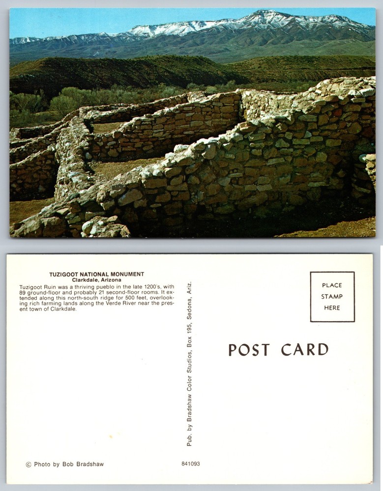 Tuzigoot National Monument Clarkdale Arizona Postcard