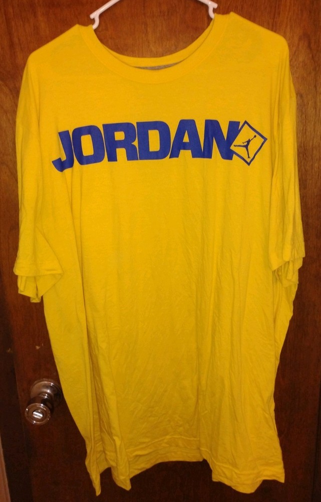 Jordan: Yellow T-Shirt Mens Size 3XL
