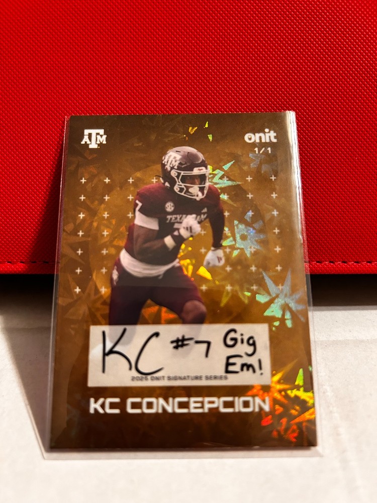 KC Concepcion 2025 Texas A&M Onit Gravity Series Gold Auto 1/1