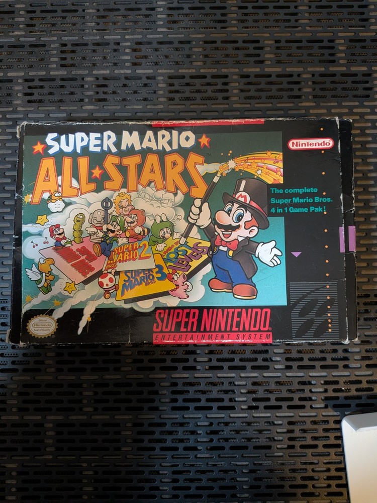 Super Mario All Stars (Super Nintendo SNES) Complete in Box CIB