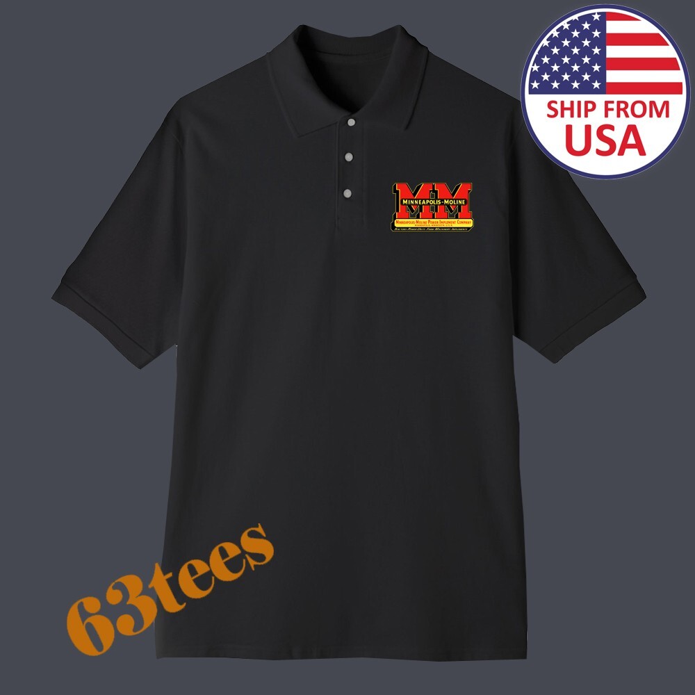 Minneapolis Moline Machinery Men's Printed Black Size S-3XL