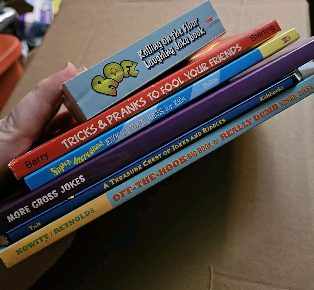 Vtg To Now Childrens Kids Jokes & Pranks Books Lot