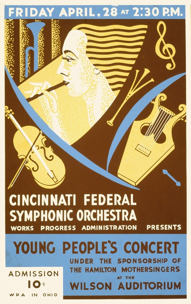 Decor Performance Poster. Graphic Design. Symphonic Orchestra. Wall Art. 1716