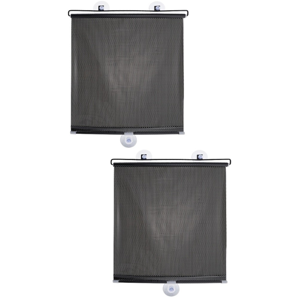 2 Sets Blackout Roller Blinds for Baby & Kitchen with Suction Cups