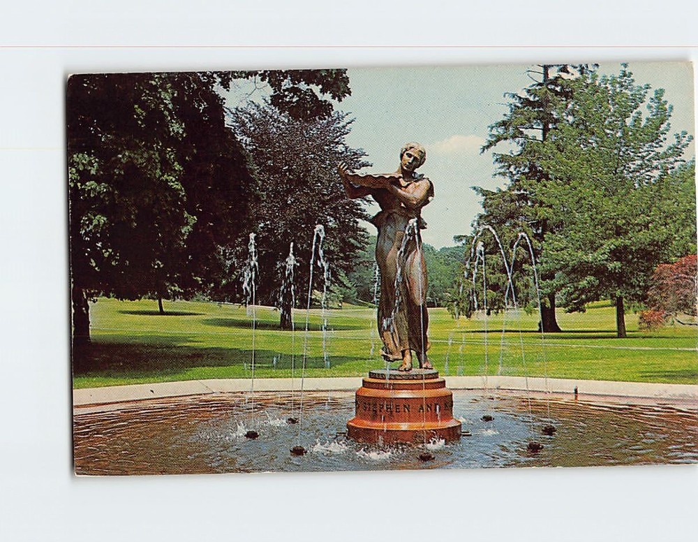 Postcard Wilcox Park Westerly Rhode Island USA