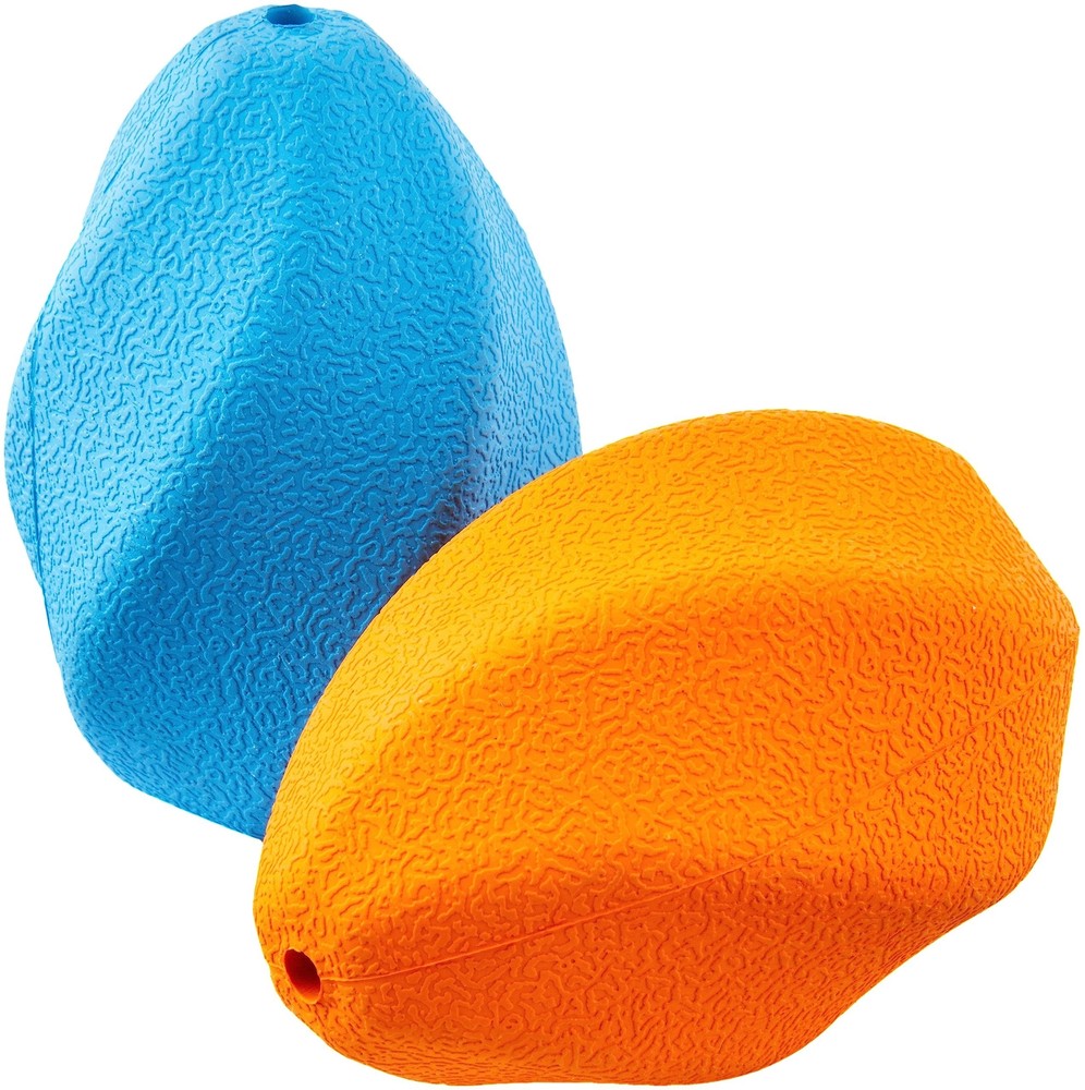 Basics Dog Treat Dispensing Enrichment Chew Toy 2-Pack Large Multi color