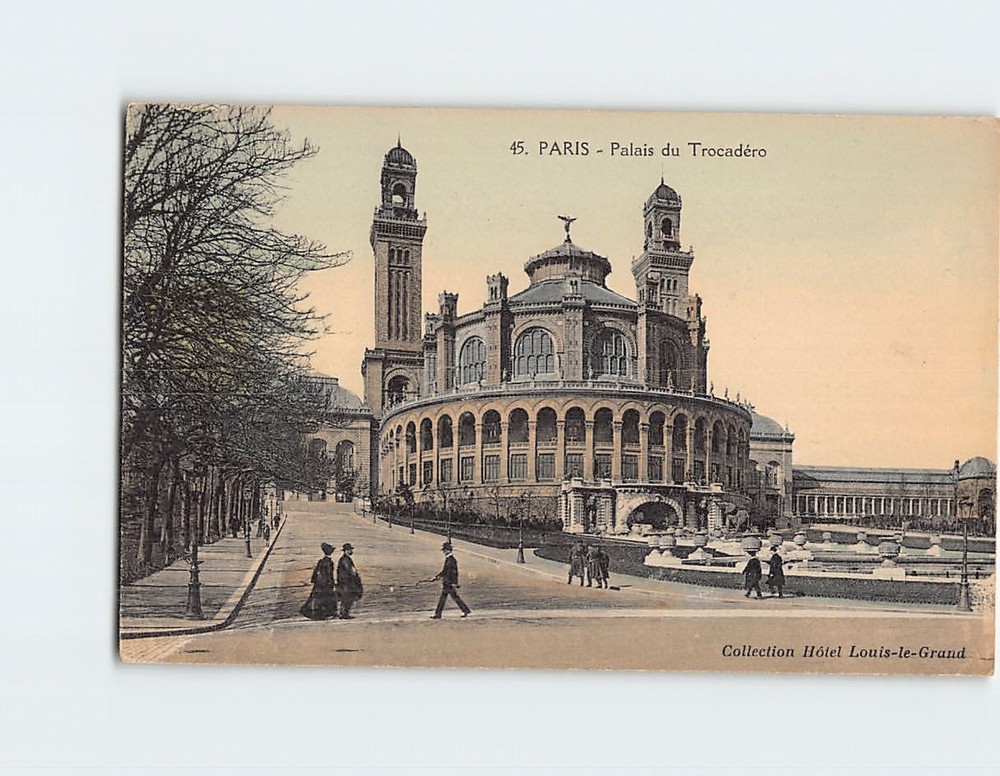 Postcard Palais du Trocadero Paris France