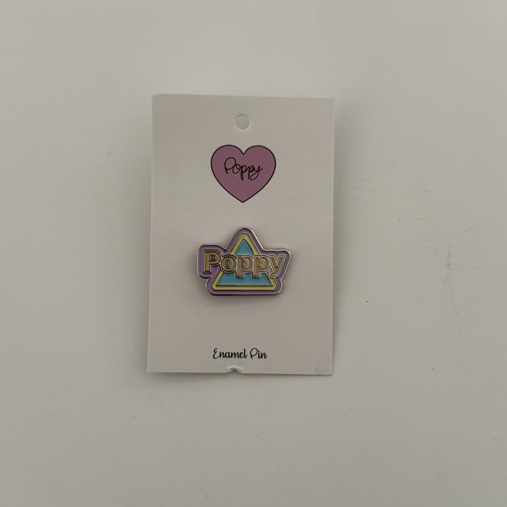 Poppy Triangle Logo Enamel Lapel Pin