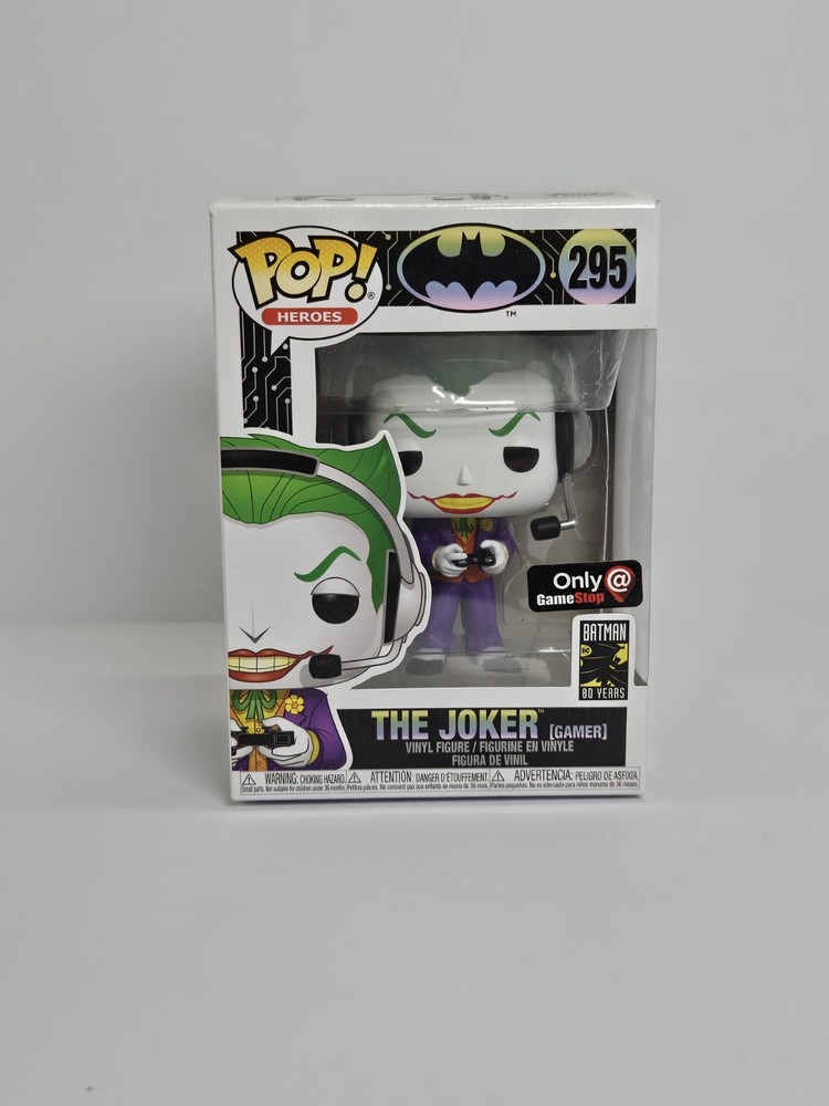 Funko Pop! Vinyl The Joker #295 POP Heroes Batman Only GameStop Exclusive damage