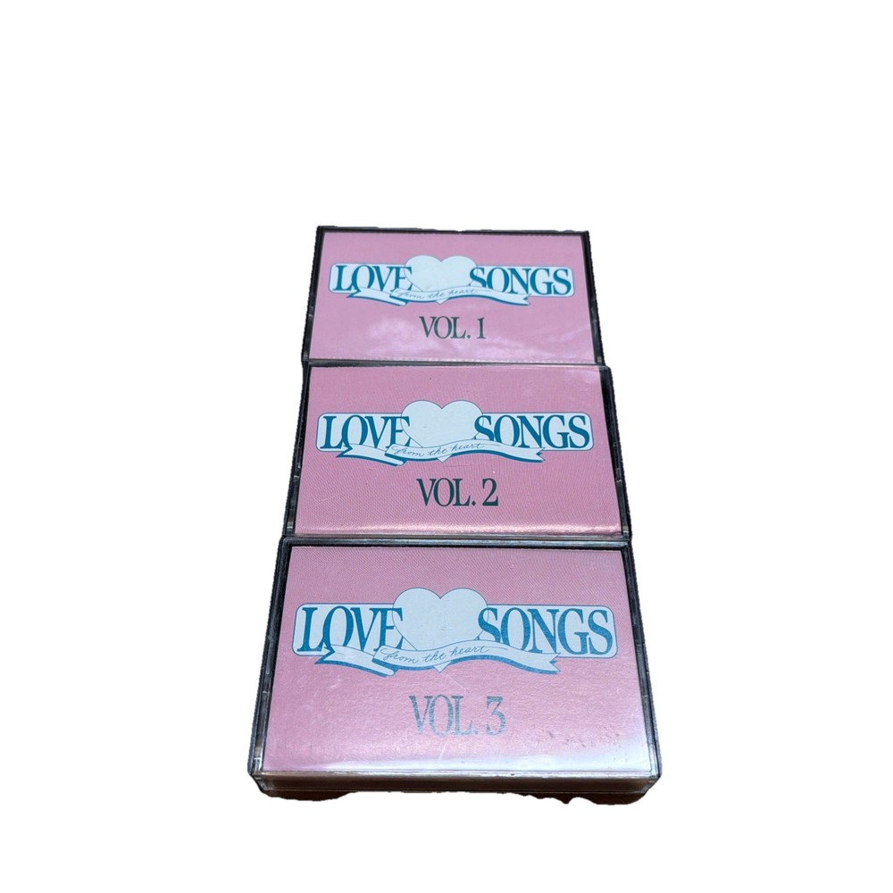 Love Songs from the heart cassettes Volume 1, 2, & 3