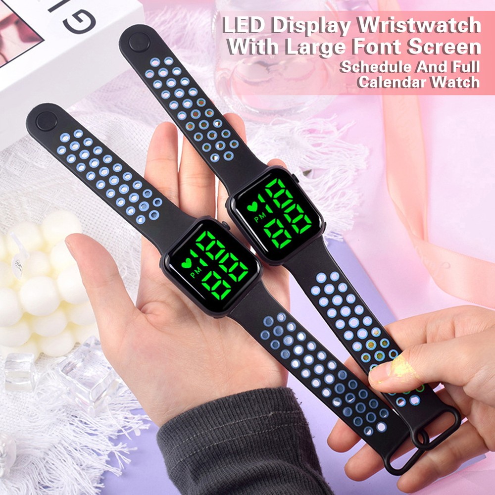 Accurate Time Digital Watch Automatic Date Fashionable Kids Led Sports for Boys-image