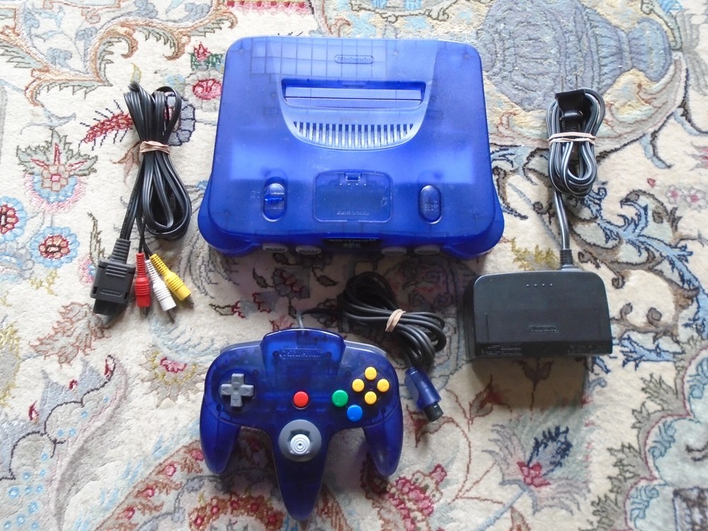 FUNTASTIC Grape Purple Nintendo 64 Console with MATCHING controller, cables! N64