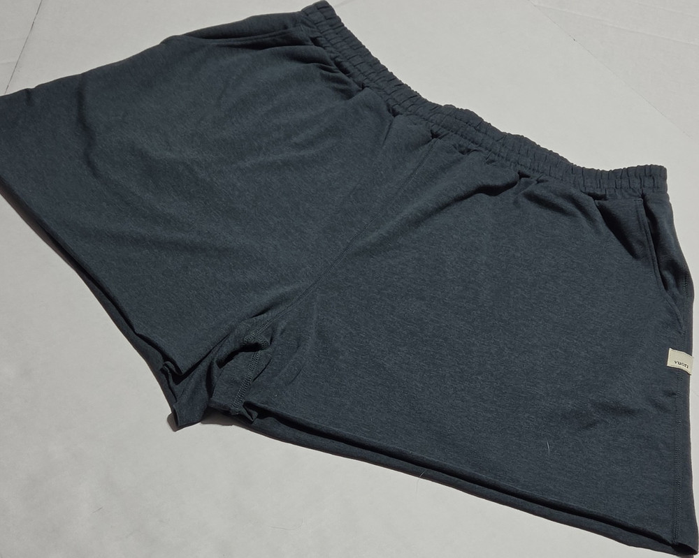 Vuori Athletic Shorts Blue Women's Elastic Waist Drawstring Jersey 2.5