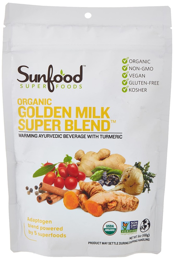 Golden Milk Super Blend - All Natural, Organic Ingredients | Ultra-Clean (No ...