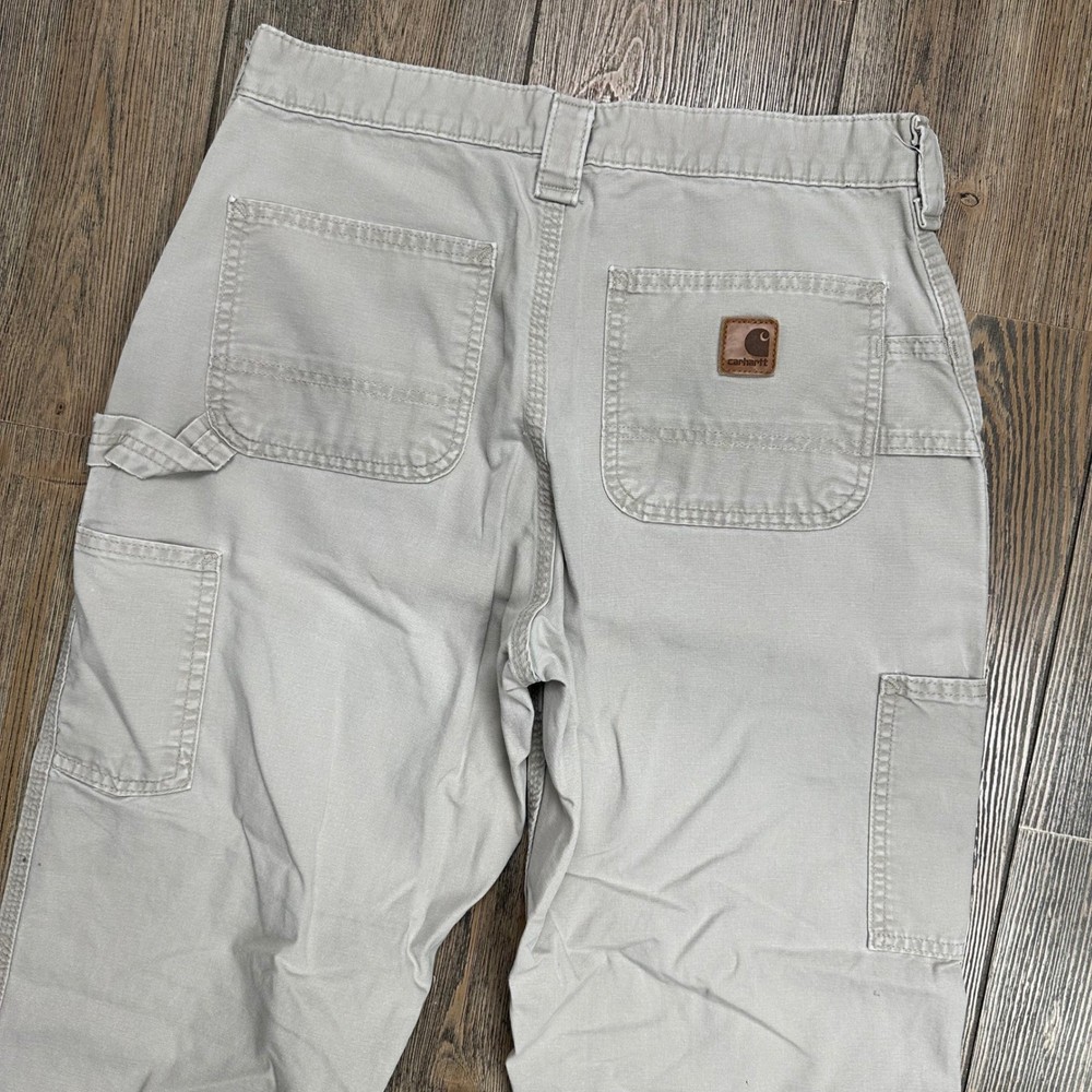 Carhartt B151 Dungaree Fit Carpenter Pants Mens 30x32 Tan Cotton Canvas