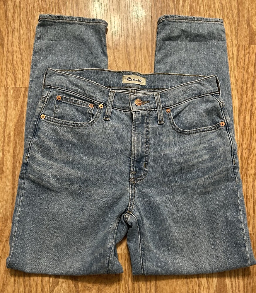 Madewell Jeans Women's 27 Mid Rise Perfect vintage Denim Zip Light wash