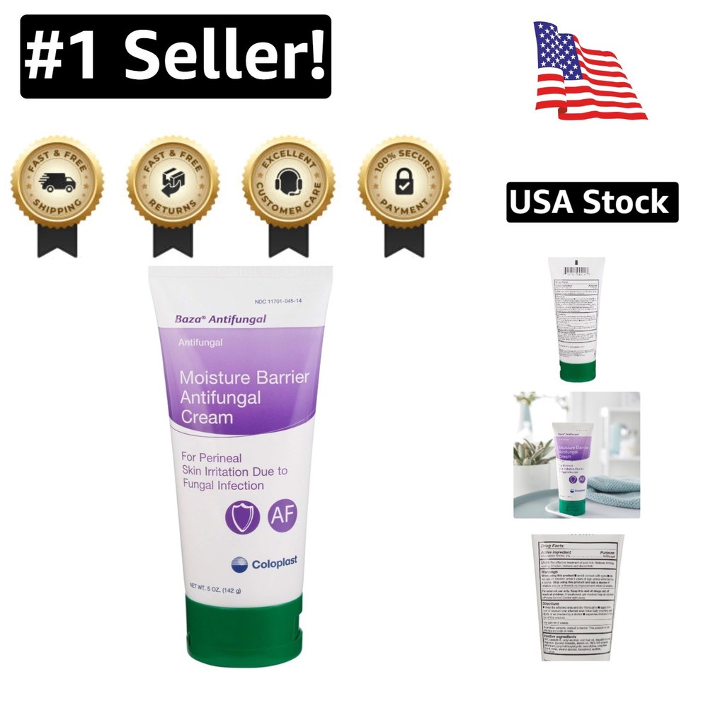 Baza Antifungal Scented Cream Skin Protectant 5 oz Tube for Fungal Relief