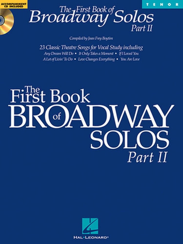 The First Book of Broadway Solos - Part II: Tenor Edition (English) Hardcover Bo