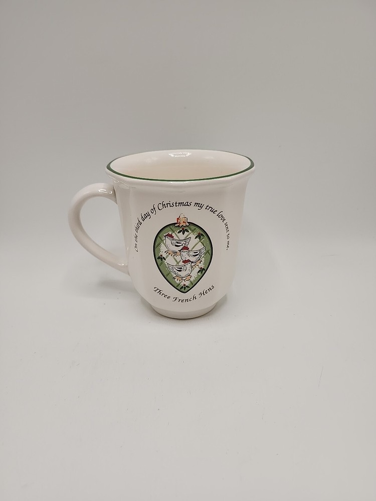 Pfaltzgraff Christmas Heritage 4.25 Inch French Hens Accent Mug