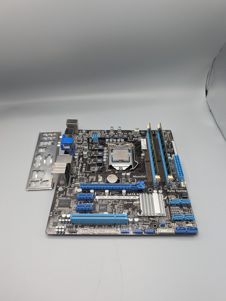 LGA 1155 Motherboard + I5 3470 + 8GB RAM Combo READ