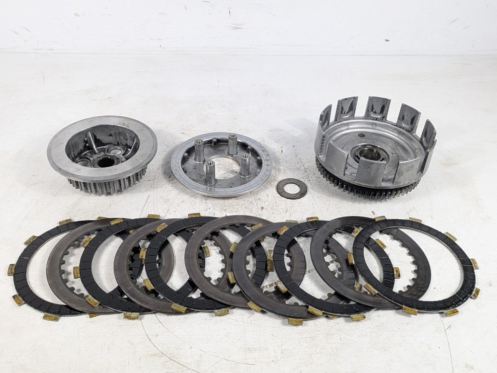 1988 Honda XR250 XR250R Clutch Basket Inner Outer Hub Friction Pressure Plates