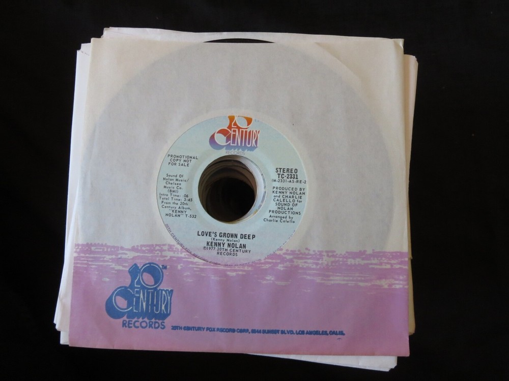 Kenny Nolan – Love's Grown Deep PROMO Unplayed Old Stock