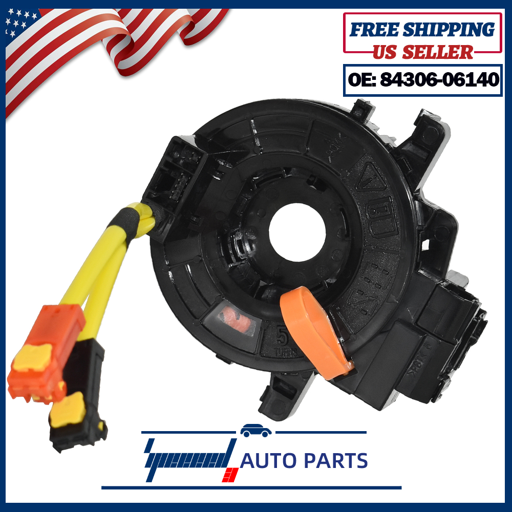 OEM 84306-06140 Clock Spring Spiral Cable Compatible with Toyota Land Cruiser Highlander