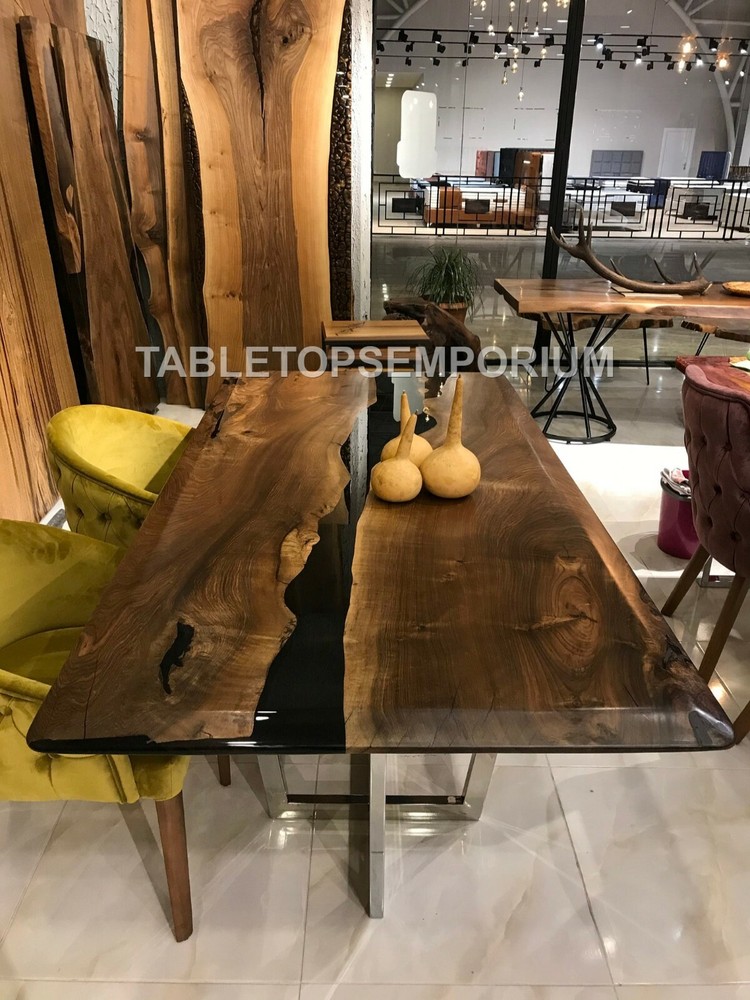 Handmade Epoxy Table, Acacia Wood Special Epoxy Wood Resin table Home Decoration