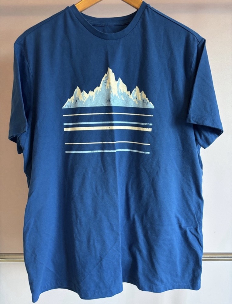 Goodfellow & Co Men's XL Crew Neck Short Sleeve Mountain Graphic T-Shirt