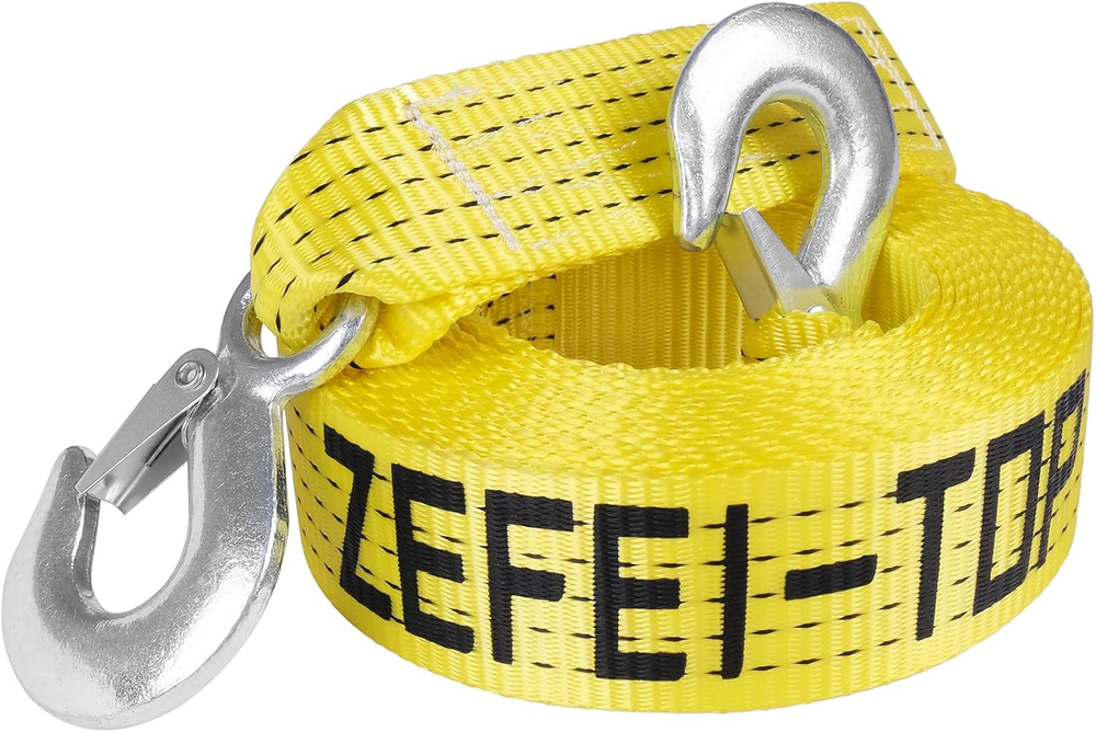 Nylon Tow Strap with Hooks 2