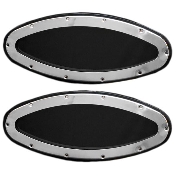 Boat Port Windows | Custom 17 1/4 X 7 1/4 Inch Aluminum (Pair)