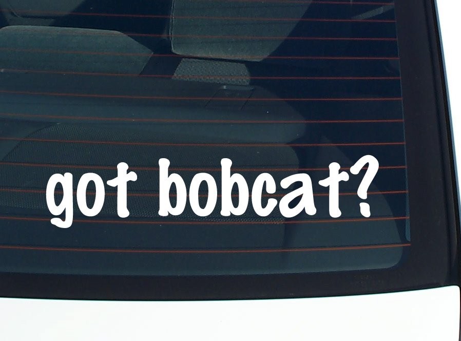 got bobcat? CAR DECAL BUMPER STICKER VINYL FUNNY JOKE WINDOW