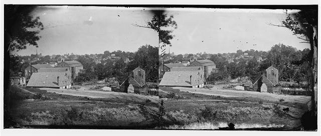 Photo:Petersburg Virginia 1865 Mills View Stereo Photograph