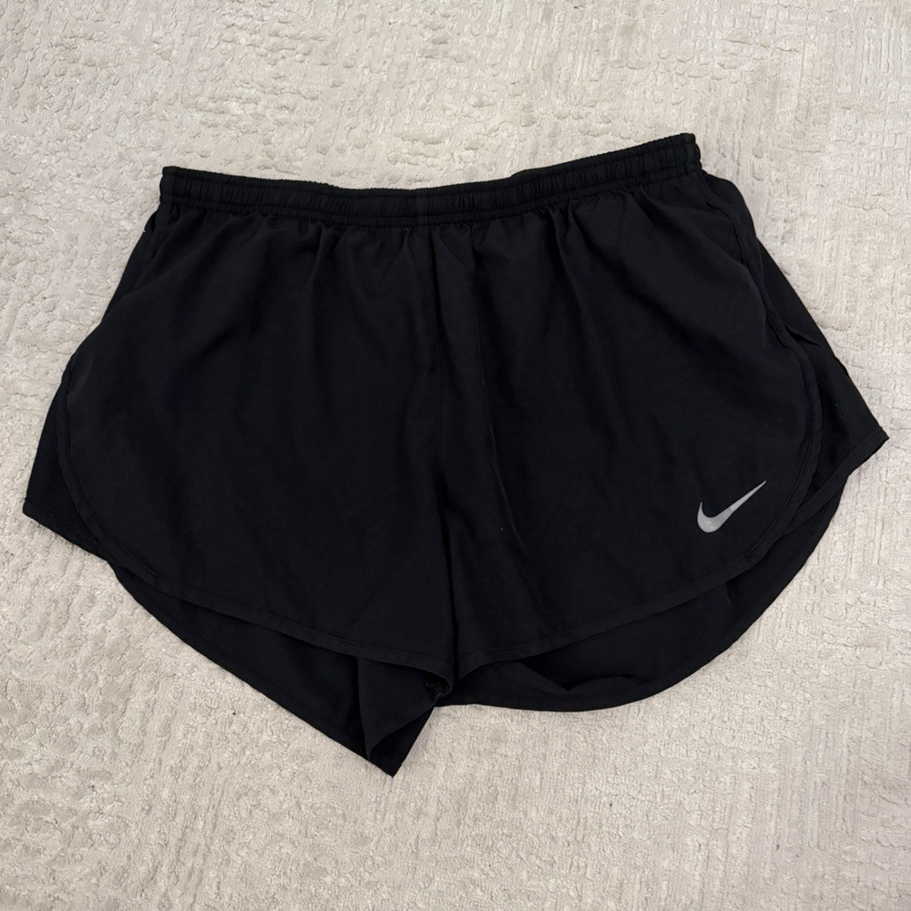 Nike Dri-FIT Women’s Black Running & Jogging Shorts Microfiber Polyester