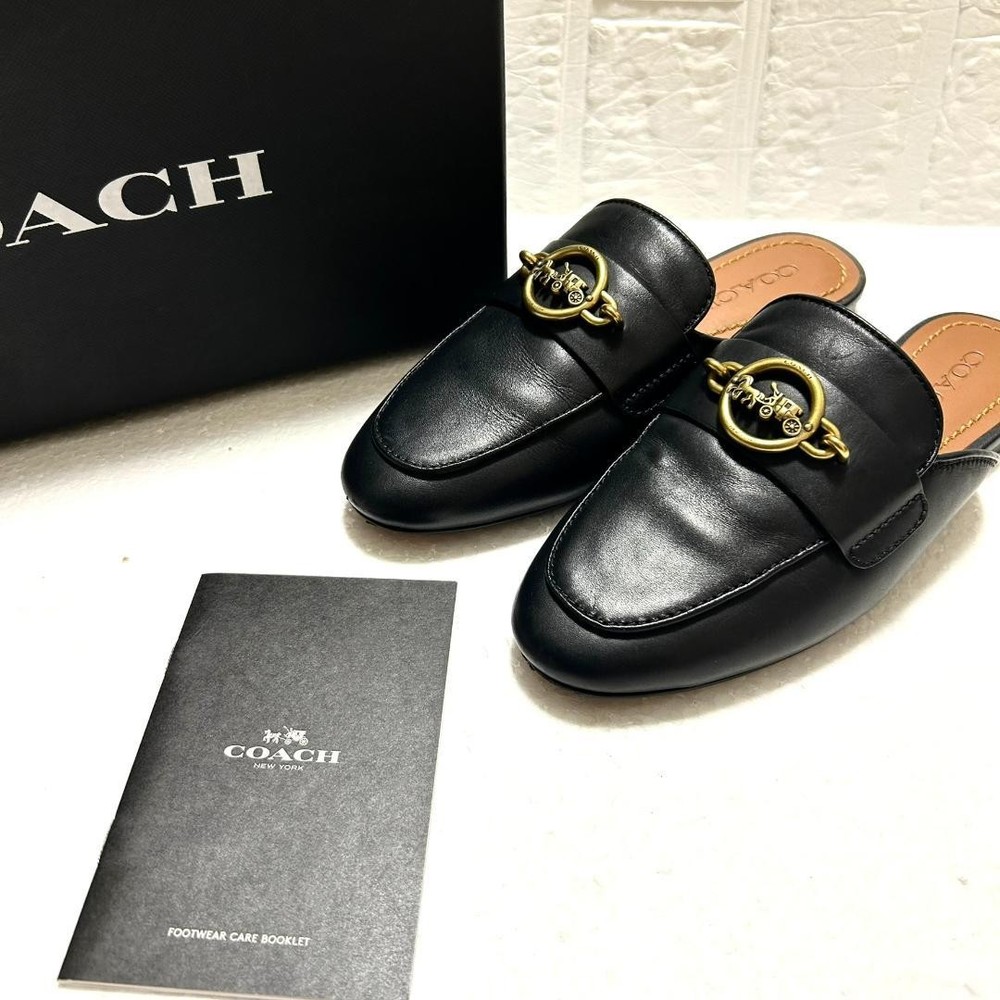 Coach Loafers Sandals Carriage Fittings FG2952 US 5-6 Genuine