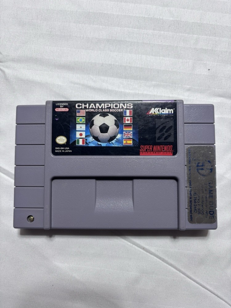 Champions World Class Soccer (Super Nintendo SNES) Cartridge Only