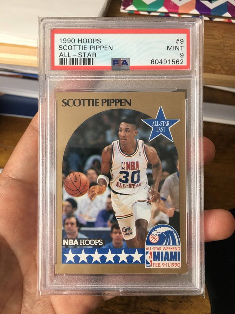 1990 Hoops #9 Scottie Pippen All Star PSA 9 Chicago Bulls NBA HOF ALL STAR
