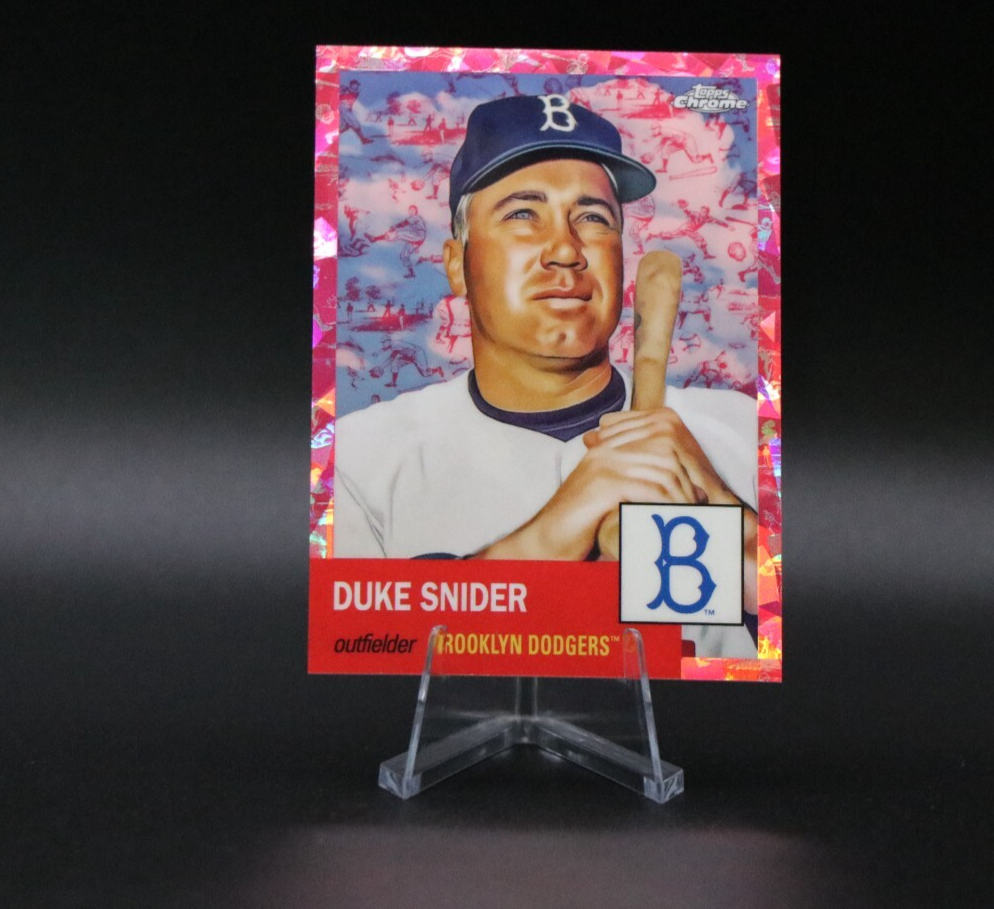 2022 Topps Chrome DUKE SNIDER - #125 TOILE FUSCHIA REFRACTOR  41/100 RARE! NM/MT