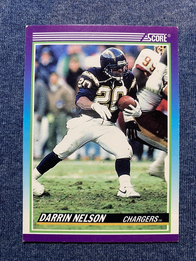 🔥1990 Score Football Card DARRIN NELSON #523 San Diego Chargers RB  NFL🔥